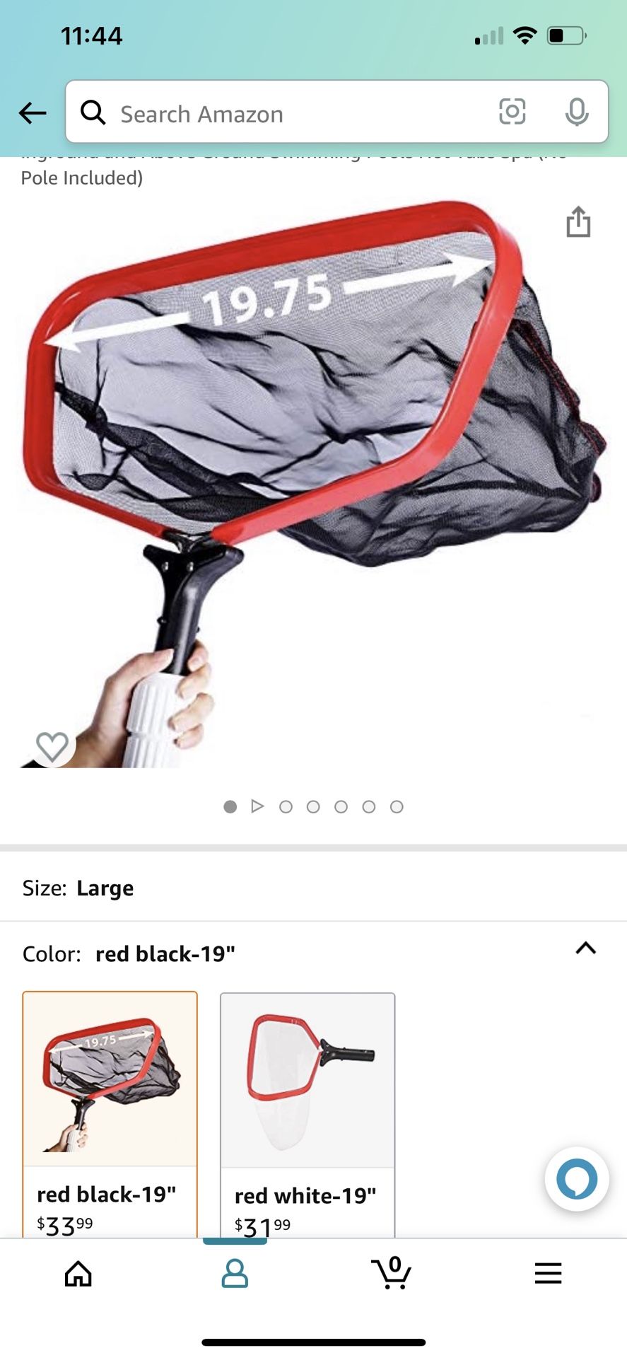 Pool Skimmer Net 19.7"