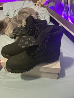 Black Double Sole Timberland Boots