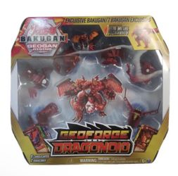 Bakugan GeoForge Dragonoid 12in Action Figure 7-in-1 Set New Ships Free