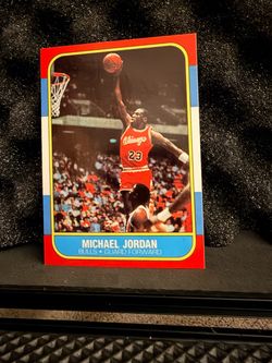 1986-87 Fleer Michael Jordan Rookie Card #57