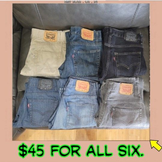 Levi Jeans (Young Men's) 29 ×29.