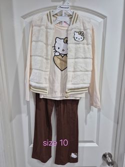 Hello kity girl set clothe used