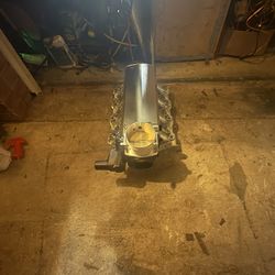 LS Square Port High Rise Intake Manifold And New 92mm TBI Drive By Cable 