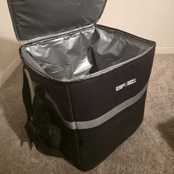 Food Delivery Bag Backpack Insulated Waterproof Thermal Backpack w Cup Holders Black ESP BOX