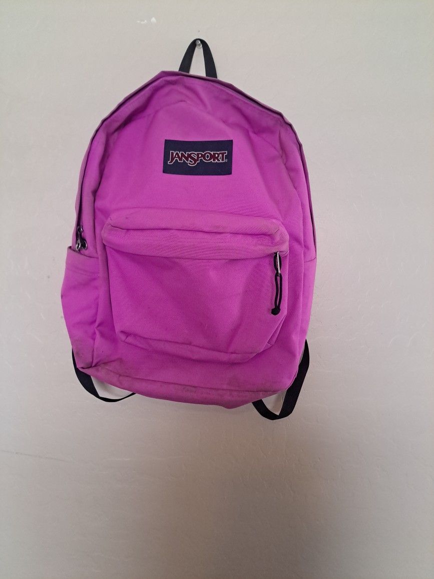 Jansport, Backpack, Neon Purple, Superbreak Plus, School, Back To School