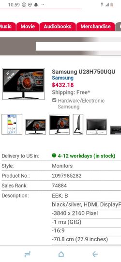 2 Samsung uh750 good condition