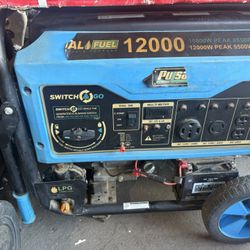 Pulsar 12,000W Dual Fuel Generator – Electric Start – Works Great
