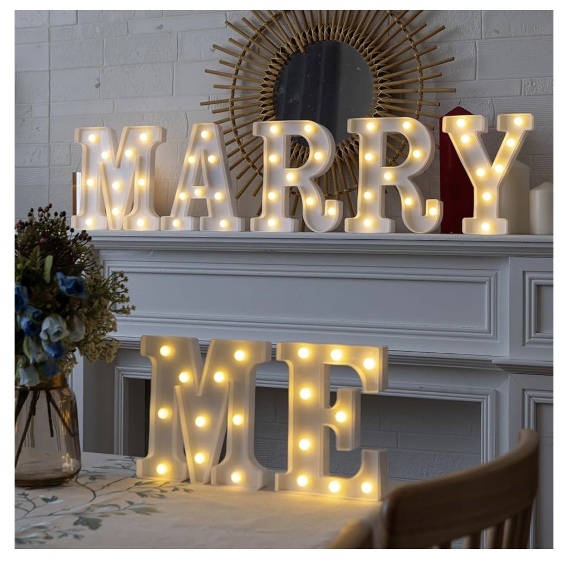 Marry Me Light Up Lights