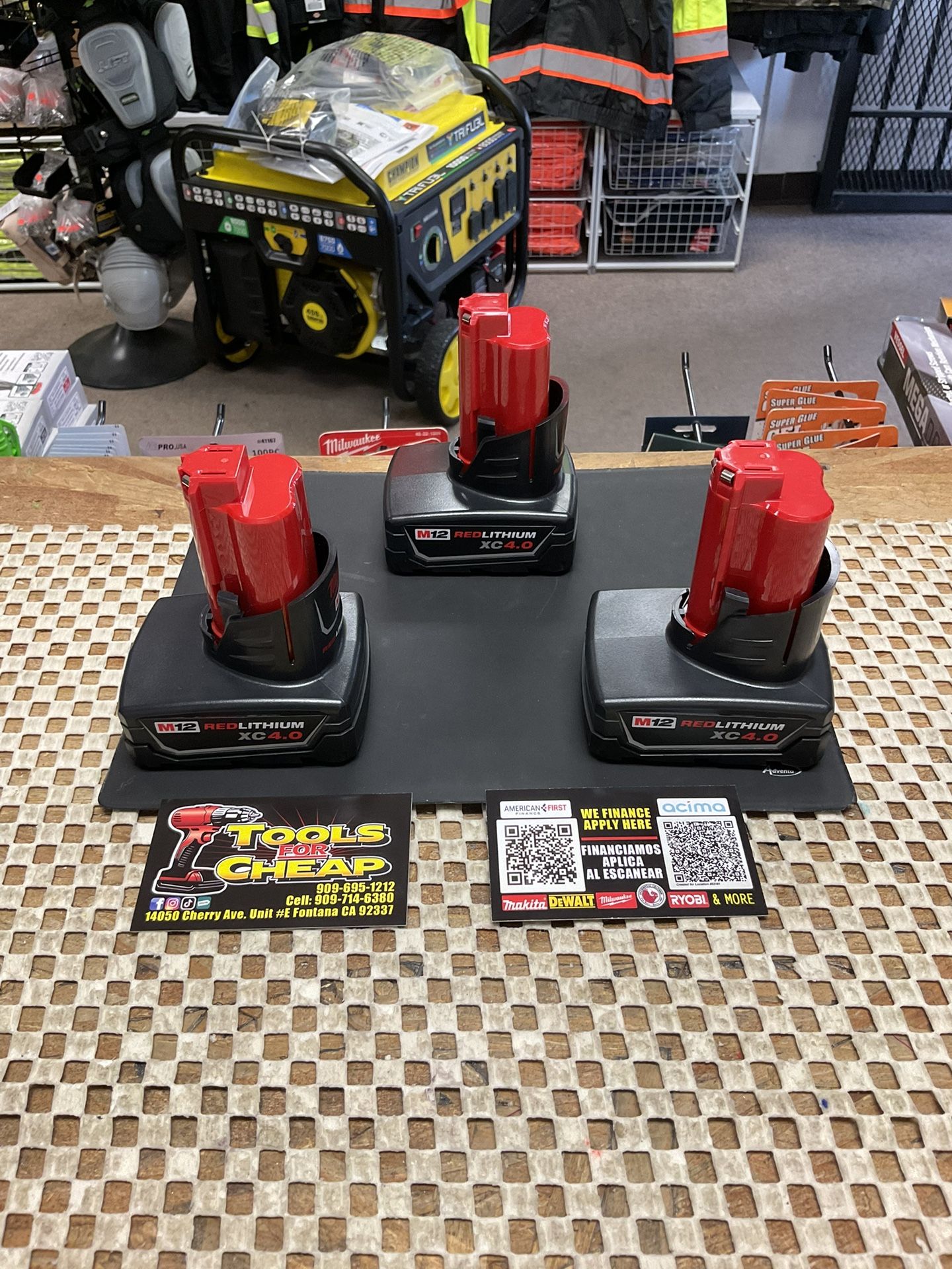 Milwaukee M12 12 Volt Lithium Ion XC Extended Capacity Battery 4.0Ah $79EACH