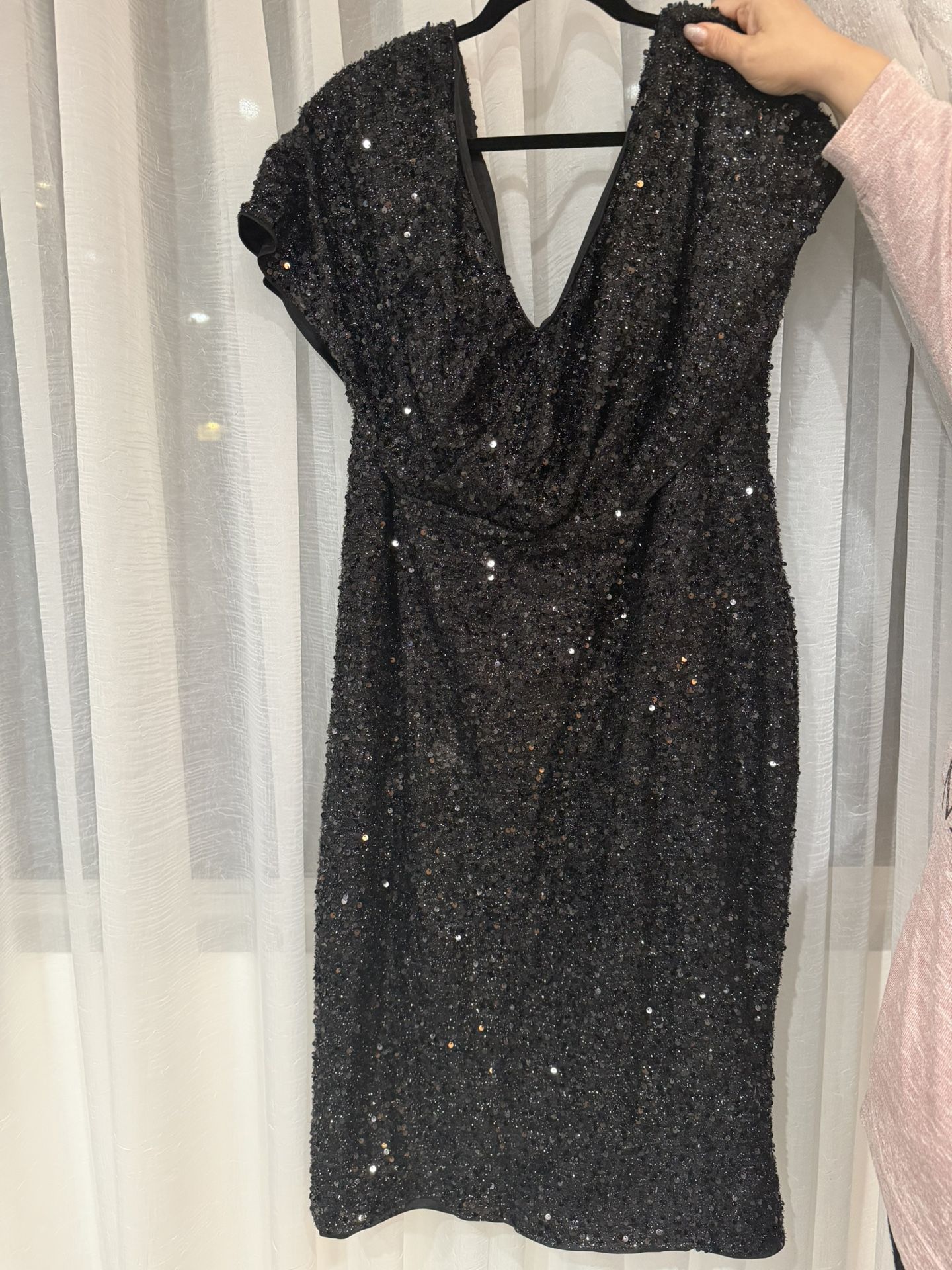 Black Women’s Sequin Wedding Guest Dress