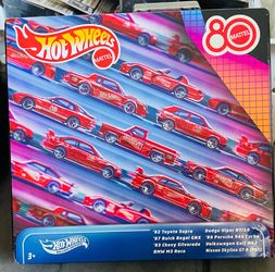 Hot Wheels Silver Series Mattel 80th 9-Car Set
