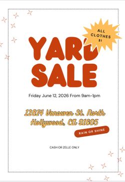 $1 ALL CLOTHES Yard Sale