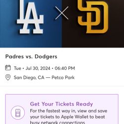 Padres vs Dodgers - Tue 7/30