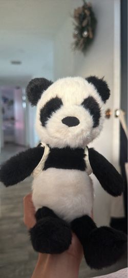 Retired backpack panda jelly cat with tags
