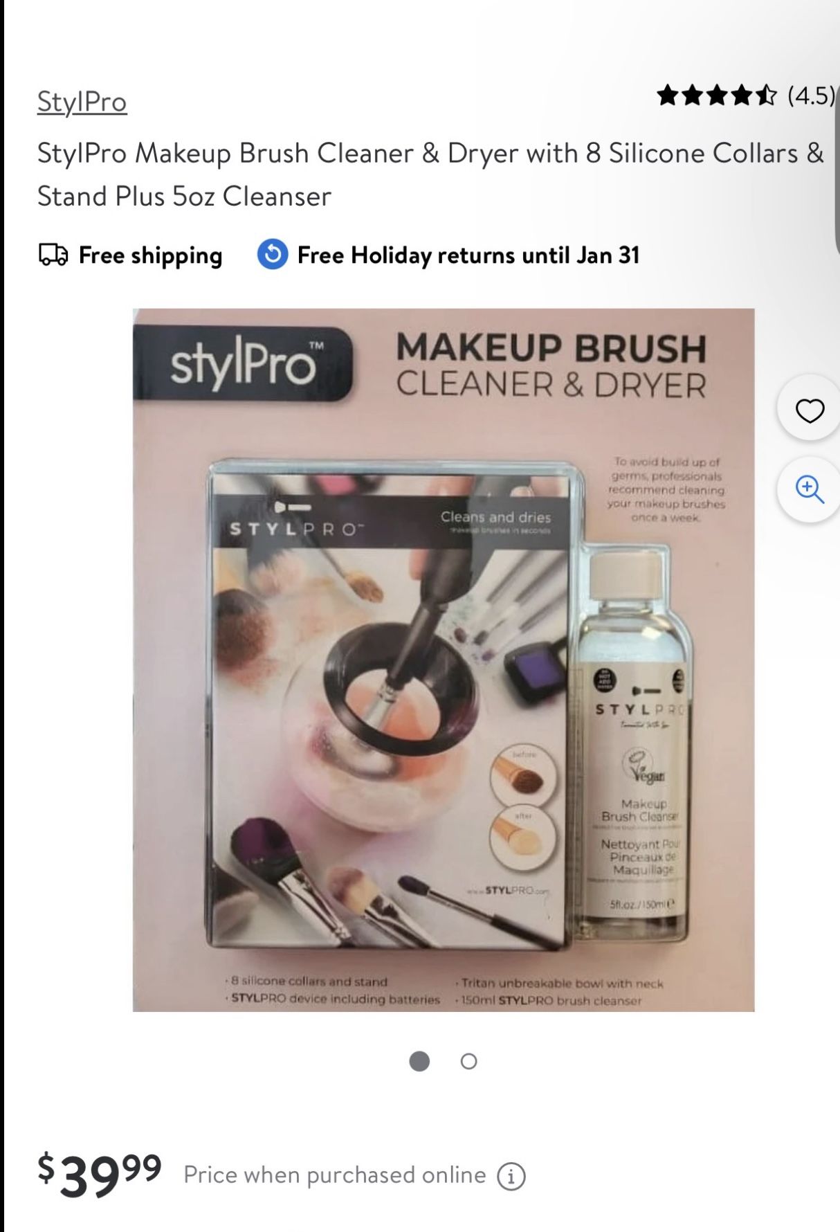 Electronic Makeup Brush Cleaner And Dryer