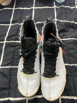 Nike High-Top Sneakers White Black Orange