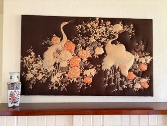 Swan Fabric Wall Art