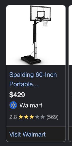 Spalding 60 in portable