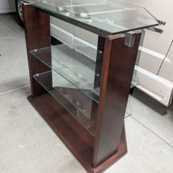 Wood / Glass TV Stand 32" x 20" x 29"
