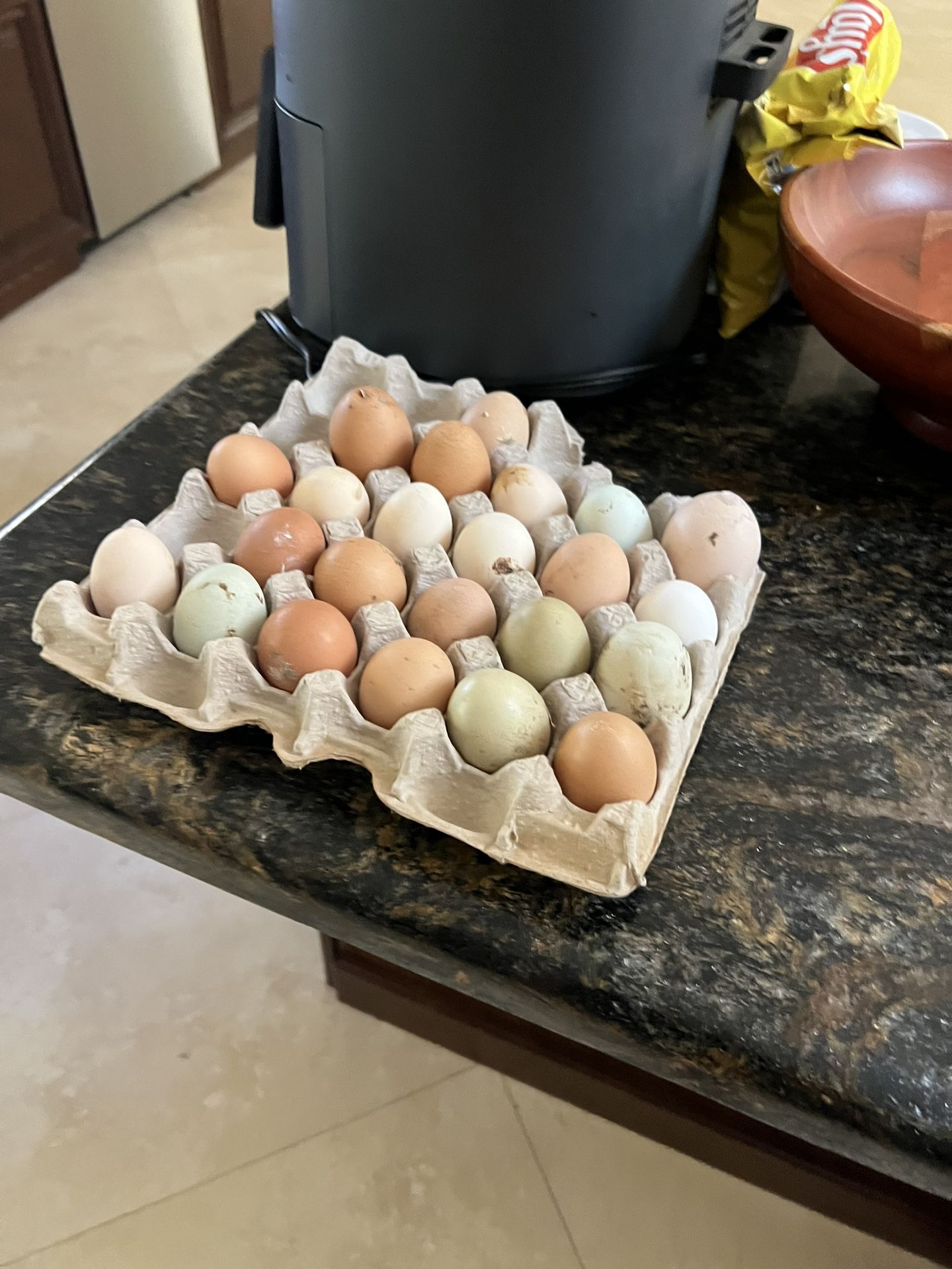 Fresh Eggs Unwashed And Unrefrigerated
