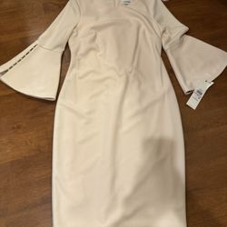 New with tag women’s Calvin Klein pearl sleeve dress shipping available