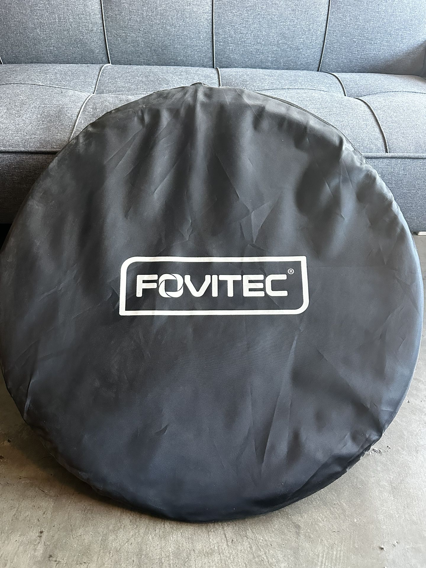 Fovitec 5x6.5’ Black And Gray Pop Up Backdrop