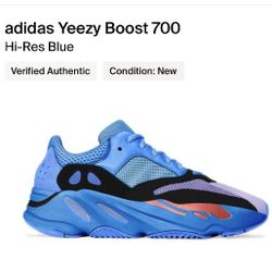 Yeezy Boost 700 Hi-Res Blue Size 6