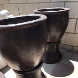 New Flower Pots Made Out Cement Perfect Gift For Any Occasion 