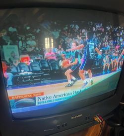 CRT Sharp 25N-S100 25” TV w/ S-Video - Retro Gaming TV - Used please read