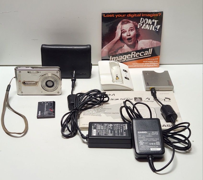 Casio Exilim EX-S100 3.2MP Compact Digital Camera Bundle Tested READ