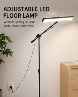 23” Adjustable LED Floor Lamp with Tripod Stand – Dimmable & 3 Color Modes Description:Modern adjustable LED floor lamp with stable tripod base. Perf