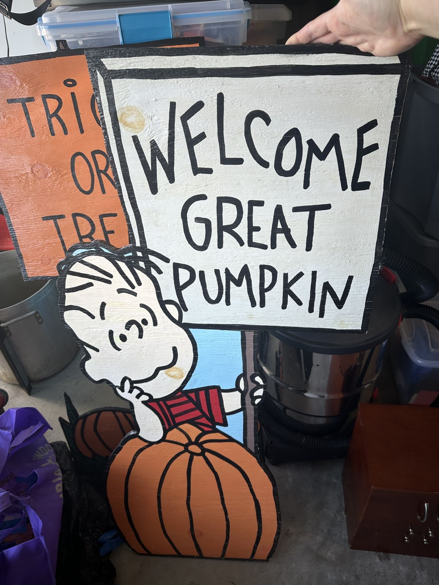 Peanuts Wooden Yard Sign