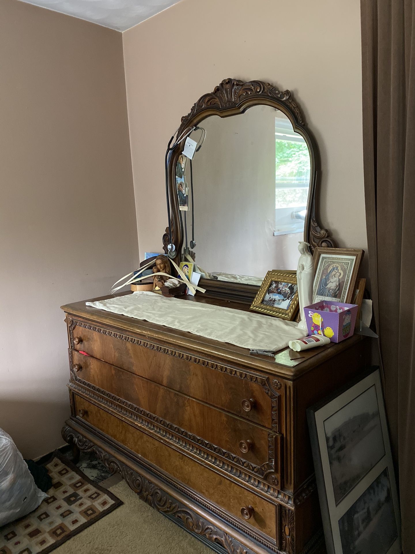 Antique Dresser with mirror