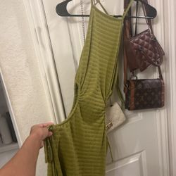 Green Skin Tight Sun Dress