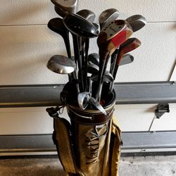 Assorted Golf Clubs 