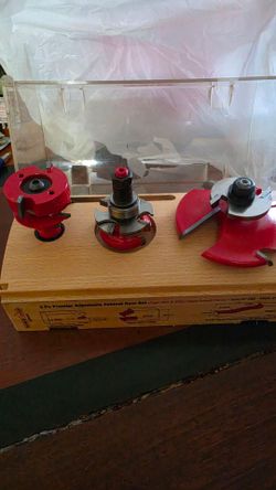 Freud 97-260 3 Piece Premier Adjustable Cabinet Bit Set And Freud 54-760