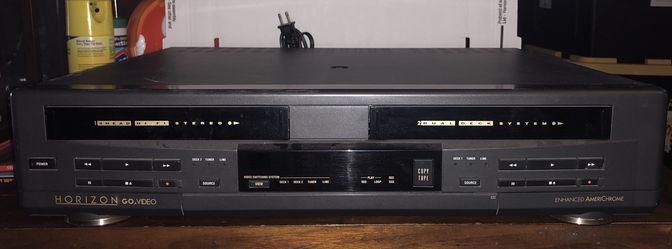 Horizon Go Video Dual Deck 4 Head Hi Fi Video Cassette selling Recorder VCR Model GV3050