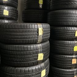 Auto Tires  Singles And Pair About 90% Tread 