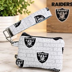 Las Vegas Raiders Coin Purse and Wristlet Set