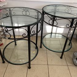 2-glass Coffee Tables 