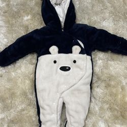 First Wish Bear Winter Snowsuit