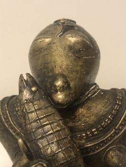 Rare Brass Tribal (India) Statue Handmade One Of A Kind 