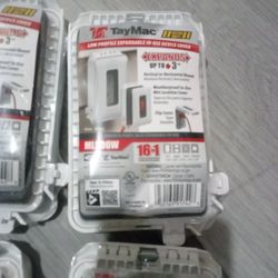 Single Gang Plug Covers White Wheather Tit Covers 