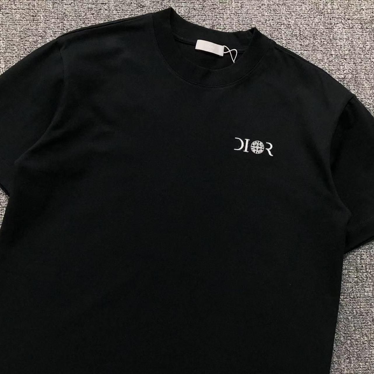 Stone Island X Dior Embroidered Printed T Shirt