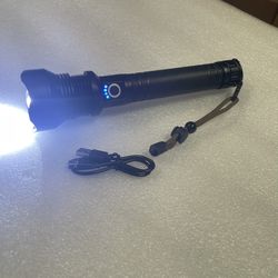 70000 Lumens Super Bright Rechargeable LED Flashlight