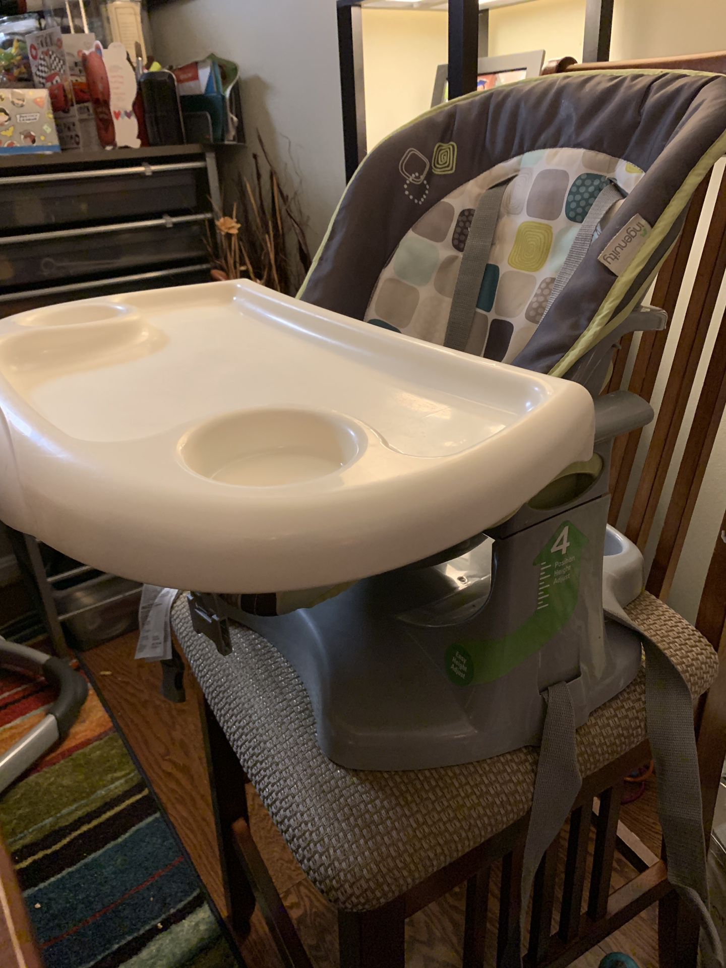 Ingenuity Strap-on Highchair with 2 trays