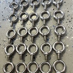 30 Pieces 1/2" AISI Stainless Steel Eyebolt