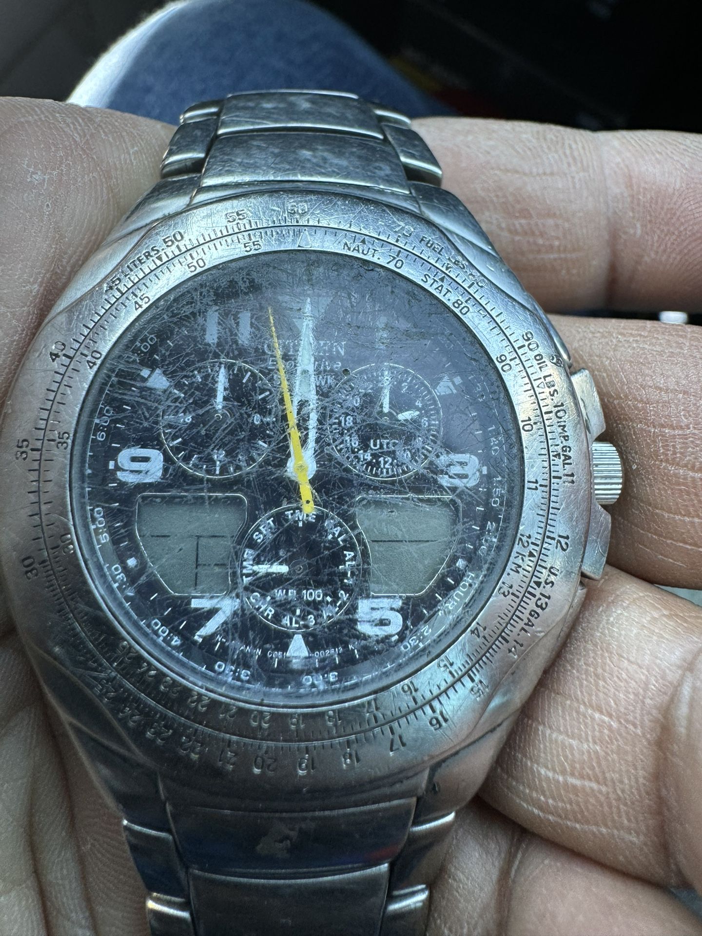 Vintage Citizen Eco Drive Chronograph
