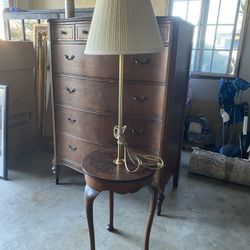 Antique Lamp Side Table 