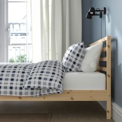 Queen Bed Frame – Solid Pine Wood | Brand New
